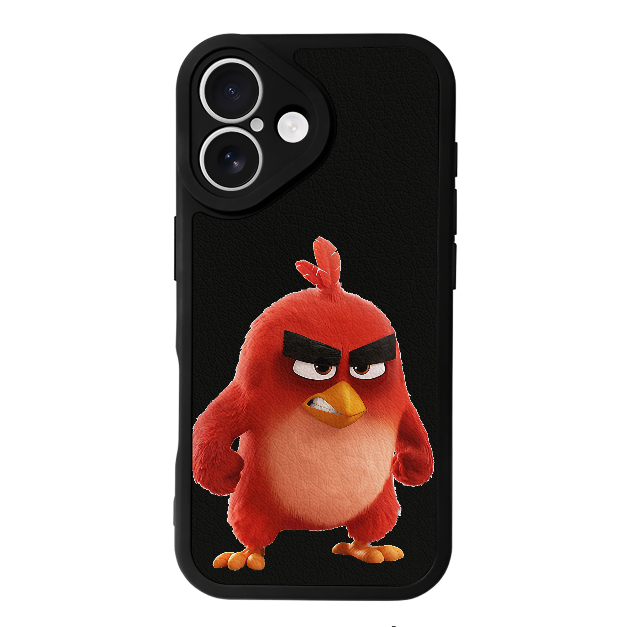 （画像用） Angry Birds アングリーバード 【iPhone 16シリーズ対応】シリコンスマホケース（レザー調） 材質：シリコン